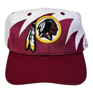 RARE Vintage 90s Washington Redskins Reebok Sharktooth SnapBack Hat NFL